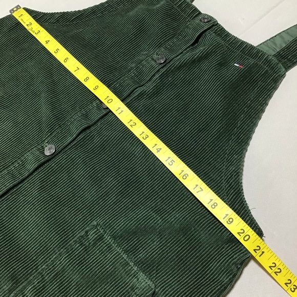 Tommy Hilfiger Green Corduroy Overall Dress - Picture 12 of 12